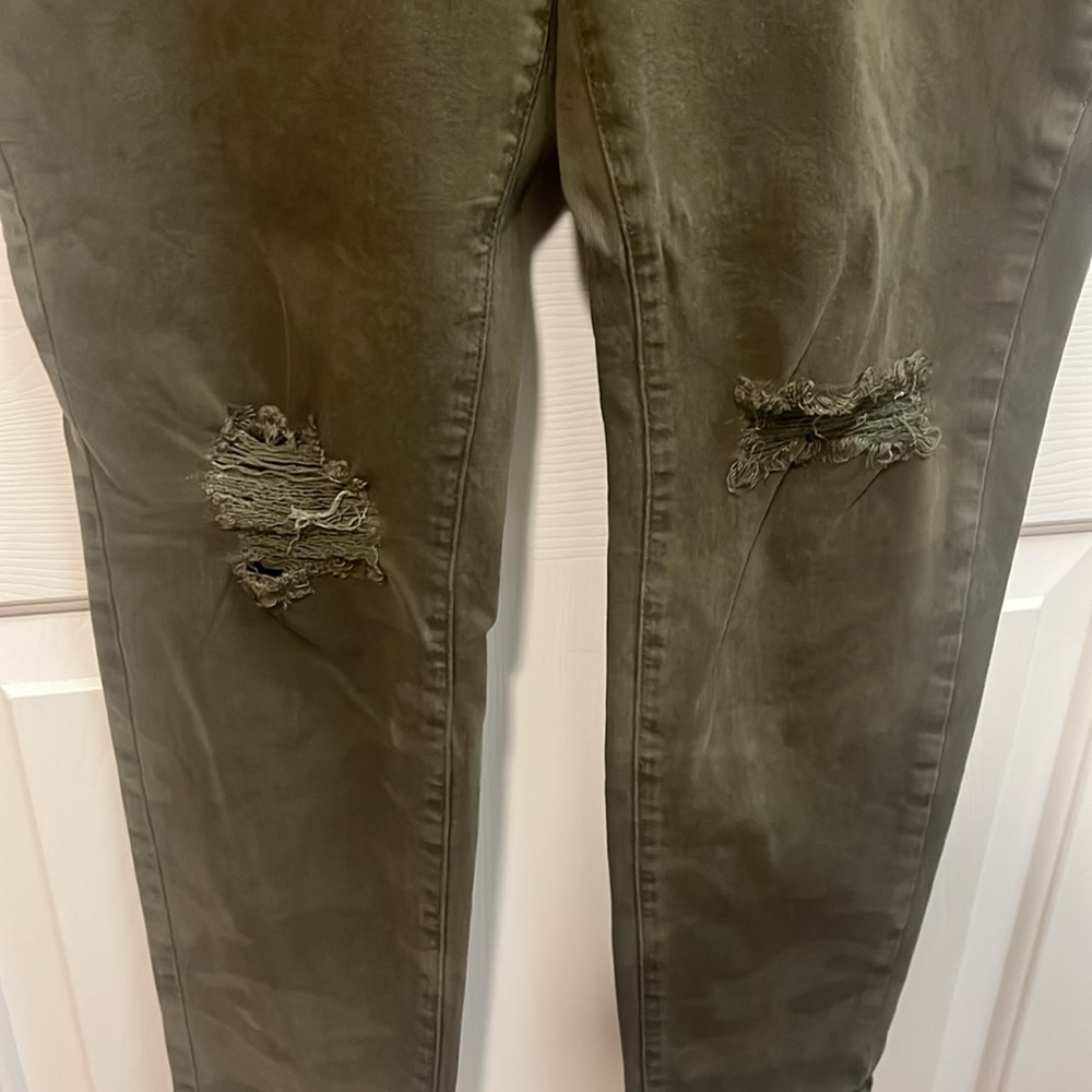 American Eagle Curvy High-Rise Jegging 12R Green Camo